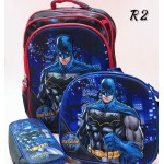 bolso de nin@ #3162 (R) (3pcs-bolso+cartuchera+lonchera)(largo=38cm-ancho=30cm)(1320.6&*12)