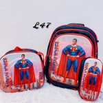 bolso de nin@ (L) (3pcs-bolso+lonchera+cartuchera)(largo=38cm-ancho=28cm)