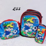 bolso de nin@ (L) (3pcs-bolso+lonchera+cartuchera)(largo=38cm-ancho=28cm)