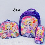 bolso de nin@ (L) (3pcs-bolso+lonchera+cartuchera)(largo=38cm-ancho=28cm)