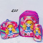 bolso de nin@ (L) (3pcs-bolso+lonchera+cartuchera)(largo=38cm-ancho=28cm)