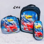 bolso de nin@ (L) (3pcs-bolso+lonchera+cartuchera)(largo=38cm-ancho=28cm)