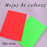 hojas de colores tipo carta 1x50