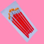pincel rojo brush x12 #0300 (7&*1)