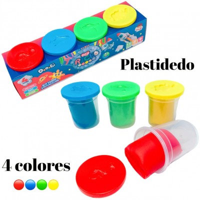 plastilina dodow x4colores