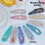gancho de dama color pastel x6pcs
