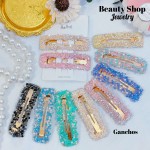 gancho de dama color pastel x6pcs