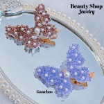 gancho de dama color pastel x6pcs