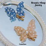 gancho de dama color pastel x6pcs