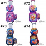 maletas de nina/o 3pcs cartuchera+lonchera+bolso (24.50$con luces)