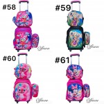 maletas de nina/o 3pcs cartuchera+lonchera+bolso (24.50$con luces)