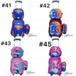 maletas de nina/o 3pcs cartuchera+lonchera+bolso (24.50$con luces)