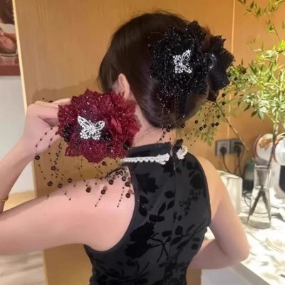 pinza dama con mariposa