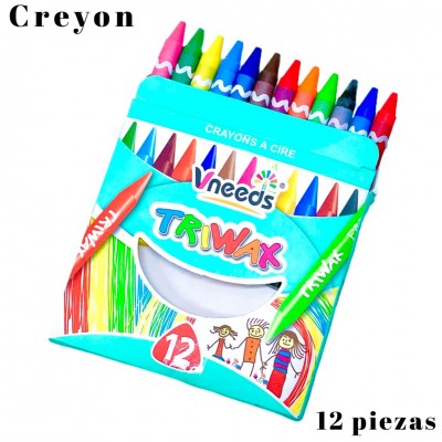 creyones vneeds triwax x12color #10-10