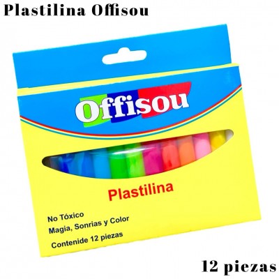 plastilina offisou x12pcs #0036