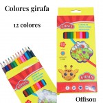 colores girafa x12color amarillo