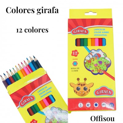 colores girafa x12color amarillo