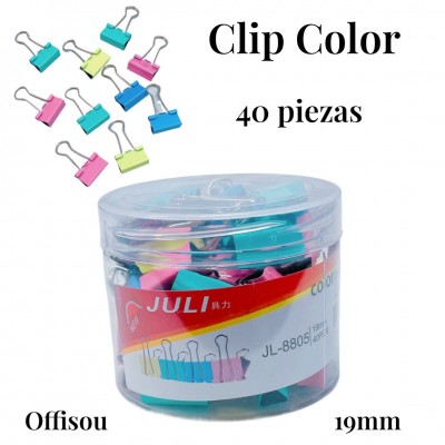 clip de color 40pcs (m) #8805
