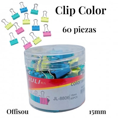 clip de colores x60pcs (p) #8806