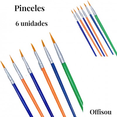 pincel brushes x6pcs #21821