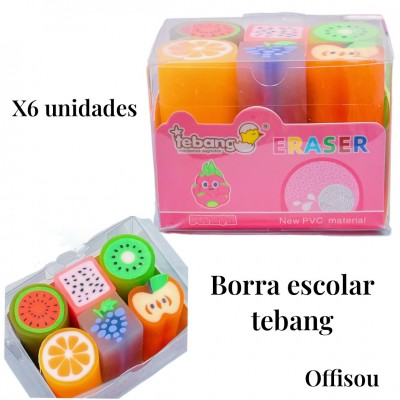 borra escolares tebang x6 #6550 (11.5&*1)