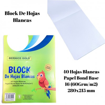 block de hojas 40hojas #bh40