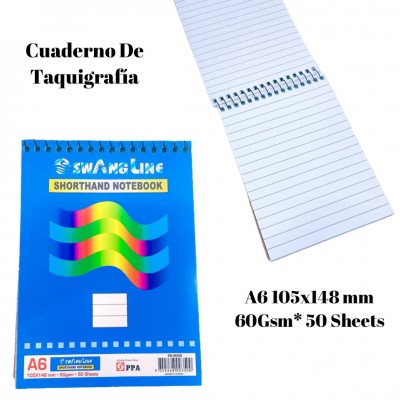 cuaderno de taquigrafia 105x148mm #08350
