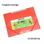 carpeta con liga tamano carta 