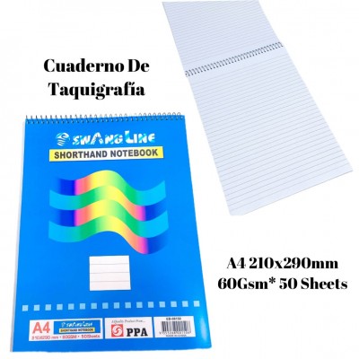 cuaderno de taquigrafia 210x290mm #08150
