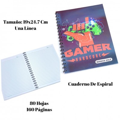 libro 80hojas 19x24.7cm #1l80b5