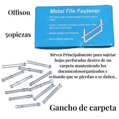 gancho de carpeta x50pcs