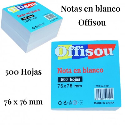 notas adhesivas offisou 76x76m #2421