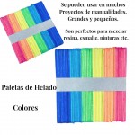 paleta de helado colores x50