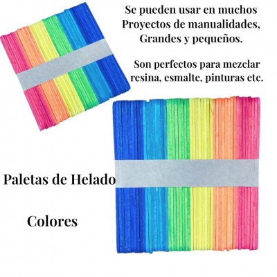 paleta de helado colores x50