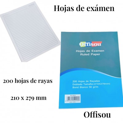 hojas de examen offisou #0029