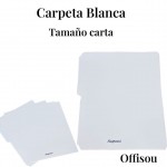 carpeta blanca carta x20