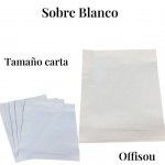 sobre blanco carta x10