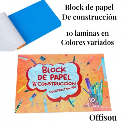 block de papel construccion 