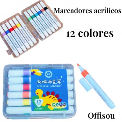 marcador acrylic marker x12