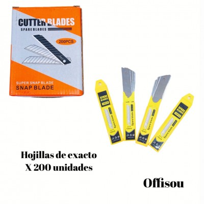 hojillas de exacto x10pcs