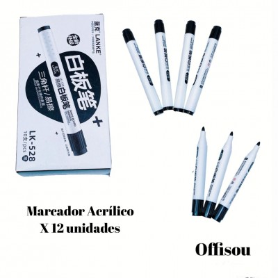 marcador acrilico x10 #6938