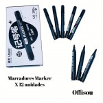 marcador permanente x10 #5559