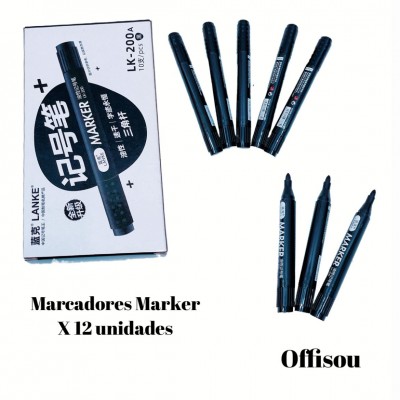 marcador permanente x10 #5559