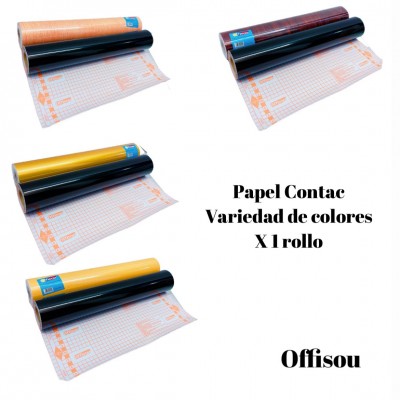 papel contac colores x rollo20m