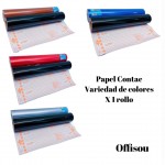 papel contac colores x rollo20m