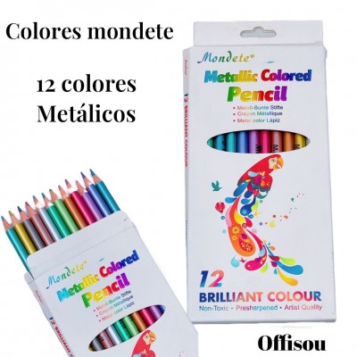 colores mondete 12color metalizador