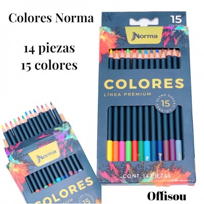 colores norma 14pcs 15color #8585
