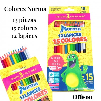 colores norma 13pcs 15color #6220