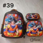 bolso tripack 3pcs bolso+cartuchera+lonchera 16pulga(con luces 14.50$ ))