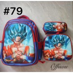 bolso tripack 3pcs bolso+cartuchera+lonchera 16pulga(con luces 14.50$ ))